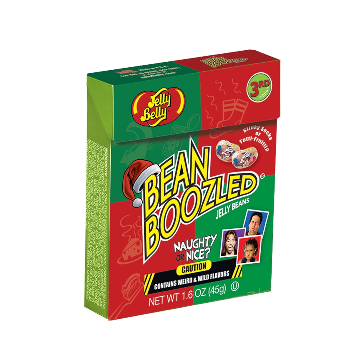 Holiday Jelly BeanBoozled Naughty or Nice Jelly Beans 1.6 oz Box (3rd edition) by Jelly Belly