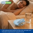 thumbnail image 4 of Ezy Dose Weekly (7-Day) Daily Pill Case ,Compact Round Containers with Flexible Lids and Removable Compartments, 3 Times a Day, Soft Rainbow, 4 of 6