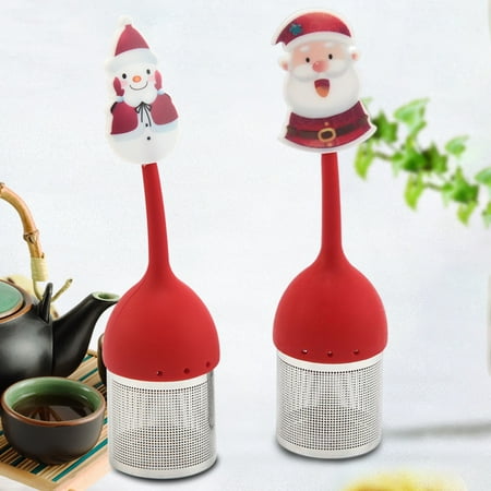 

Christmas Theme Tea Infuser Filter High Temperature and Corrosion Resistant Filter for Tea Flavoring Spices Seasonings