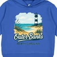 thumbnail image 3 of Inktastic Outer Banks North Carolina Beach Scene Toddler Hoodie, 3 of 4