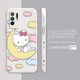 thumbnail image 3 of Case For OPPO A52 A54 A55 A57 A59 A93 A83 A92S A93S 4G 5G A16 Colour Simple Liquid Silicone Case Cute Hello K-Kitty Cat, 3 of 5