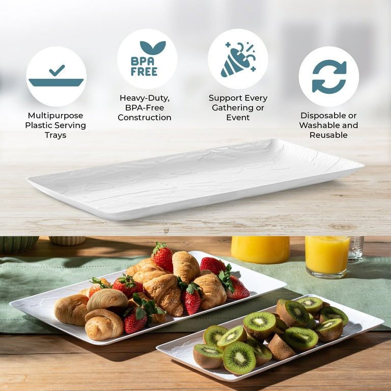 Plastic sales serving platters