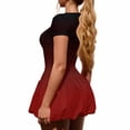 thumbnail image 3 of Women's Gradient Short Sleeve Mini Skater Dress Casual Fit and Flare Party Graduation Dress, 3 of 5