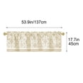 thumbnail image 3 of 2D Printed Kitchen Window Curtain with Water Resistant Coating, Washable Half Window Curtain for Kitchen Decor, Light Filtering Short Curtain Suitable for Home Cafe Dining Room Decoration, 3 of 7