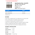 thumbnail image 2 of Spark Plug Set 4 Piece - Compatible with 2003 - 2007 Saturn Ion 2004 2005 2006, 2 of 2