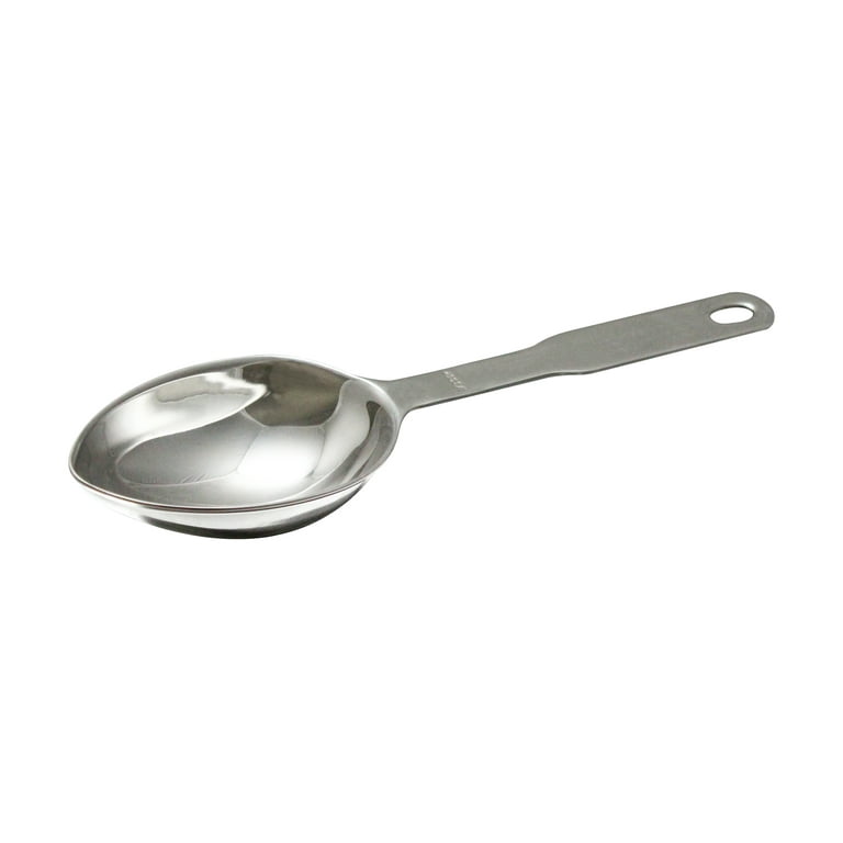 1/3 Cup (80 Milliliters) Heavy Duty Oval Measuring Scoop, 8 3/4 Length,  Stainless Steel, Comes In Each