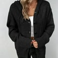 thumbnail image 2 of 1PCS drawstring knitted jacket-black, 2 of 5