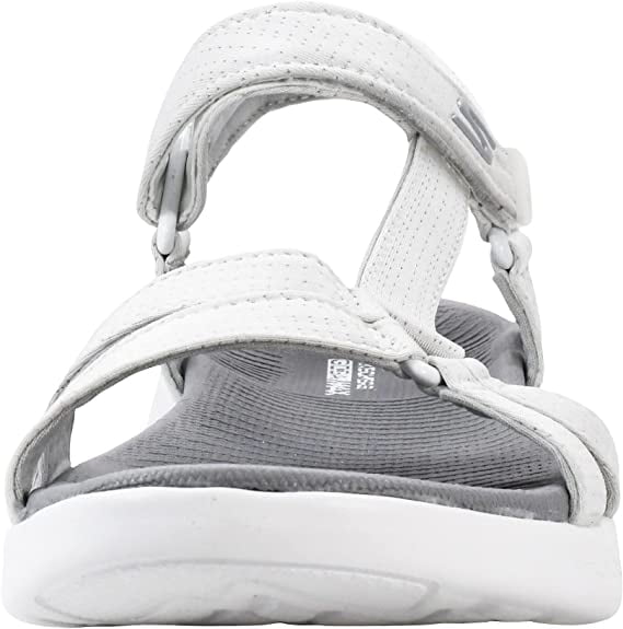 Umoderne Prisnedsættelse Fordi Skechers Women's On-The-Go 600-Brilliancy Sport Sandal, White/Grey, 9 M US  - Walmart.com
