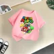 thumbnail image 3 of Camiseta de verano de la marca de dibujos animados Mario, cómoda para niños, informal, de calle, con diseño de sol, para niños y niñas, ropa bonita de estilo Harajuku para niños y hermanos, 3 of 5