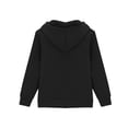 thumbnail image 3 of TQWQT Girls Hoodie Sweatshirt Kids Long Sleeve Pullover Tops Casual Solid Color Hooded Jacket Children Clothing Fashion Outerwear Black 3-4 Years, 3 of 3