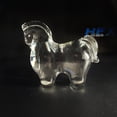 thumbnail image 4 of Purowzwe Amber Glass Horse Statue, Artistic Crystal Horse Figurine for Home Office Desk, Gold Sculpture Decor, Unique Gift for Men, Graduation, Success Symbol, 4 of 8