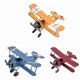 thumbnail image 1 of 3pc Vintage Metal Planes Model Iron Retro Aircraft Glider Biplane Pendant Model Airplane Kids Toy--, 1 of 2
