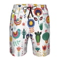 thumbnail image 3 of Goofa Alpaca Flower Printed Mens Swim Trunks Summer Quick Dry Short Beach Swimwear Bathing Suits-XX-Large, 3 of 9