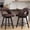 Camel, variant on Aufeile Bar Stools Set of 1, 24" Swivel Counter Height Barstools with PU Leather Padded Seat, Hollow Curved Back, Solid Wood Legs & Metal Footrest, Kitchen Island Dining Chairs, Brown