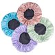 thumbnail image 2 of Shower Cap, 4-Pack Bathing Reusable Shower Caps for Long Hair Women, Double Layers Premium Sumptuous Silky Satin 100% Waterproof Shower Cap Extra Larg, 2 of 4