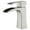 Brushed Nickel, variant on SUMERAIN Waterfall Bathroom Faucet Single Handle Single Hole Black and Gold Bathroom Sink Faucet Stainless Steel