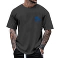 thumbnail image 1 of YDLCAFD T-Shirt pour Homme d'Été de Plage à Petit Imprimé d'Arbre Blouse à Manches Courtes Col Rond Hauts T-Shirt, 1 of 4