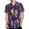 thumbnail image 4 of High Quality Hawaiian Shirts for Men Short Sleeve Aloha Beach Shirt Floral Summer Casual Button Down Shirts Blouses SNKAQU, 4 of 7