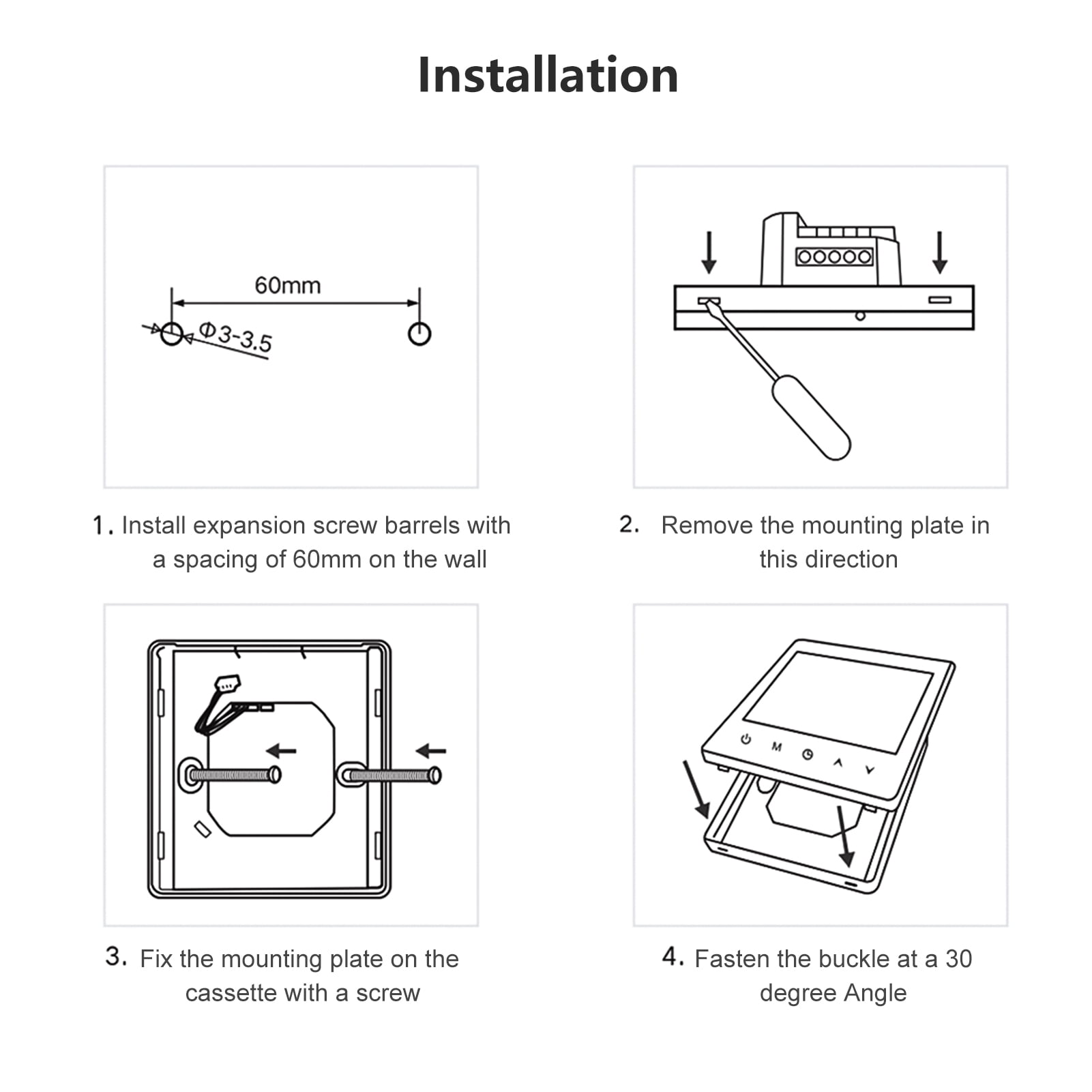WiFi-Enabled Smart Thermostat for Water Heating Systems with LCD Display, Programmable via App for Remote Control, Ideal for Underground Heating in Homes, Offices, Schools, Hotels