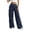 Navy, variant on Women's Jogger Pants High-Washion Wide-Leg Slim-Fit for Yoga to Weekday Activities with Seamless Comfort and Relaxed Style Green L