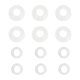 thumbnail image 3 of Drain Seal Ring For Bathtub, Laundry Room, Kitchen, Odor Control In White, 12Set, 3 of 3