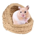 thumbnail image 1 of Woven Hamster Hideout Slipper Design Grass Rabbit Bed Guinea Pig Grass Bed, 1 of 10