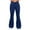 Dark Blue, variant on Girls Jeans Teen Girls Fall High Waist Stretchy Flare Jeans Solid Elastic Waistband Flared Denim Pants Baby Girl Pants Blue 9 Years-10 Years