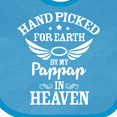 thumbnail image 4 of Inktastic Handpicked for Earth by My Pappap in Heaven with Angel Wings Boys or Girls Baby Bib, 4 of 4