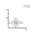 thumbnail image 2 of JewelersClub Aquamarine Ring Birthstone Jewelry – 1.80 Carat Aquamarine 14K Gold Plated Silver Ring Jewelry with White Diamond Accent – Gemstone Rings with Hypoallergenic 14K Gold Plated Silver Band, 2 of 4