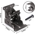 thumbnail image 2 of Pied de table Pliant avec 20 Vis, Serrure Pliante, support de Pied de table Pliant en Acier Inoxydable (2 Pièces), 2 of 5