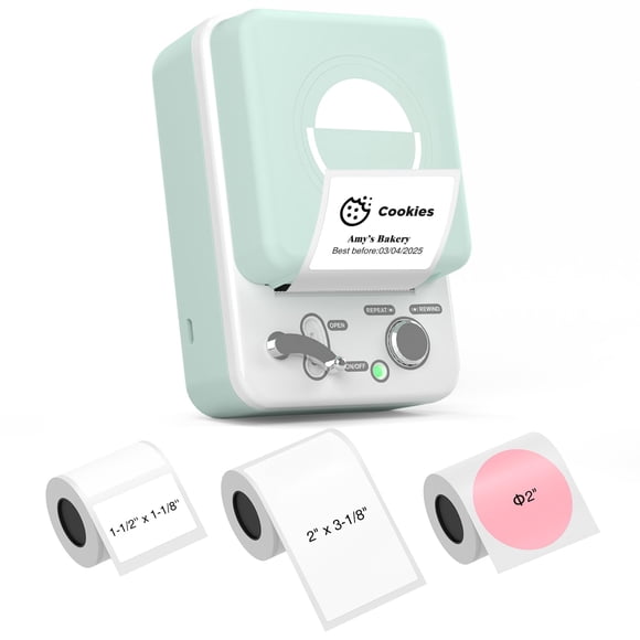 SUPVAN T50M Plus Machine à Étiqueter Bluetooth avec 3 Rubans, Haute Clarté d'Impression, Application Polyvalente avec 40+ Polices et 450+ Icônes, Étiqueteuse Sans Encre pour