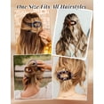 thumbnail image 5 of AWAYTR 6 Pack Matte Flat Hair Claw Clips, Large Oval French Clips, No Slip Strong Grip for Yoga, Daily & All Hair Types, 5 of 7