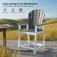 thumbnail image 6 of OTSUN Tall Modern Adirondack Chair, All Weather HDPE Bar Height Adirondack Stools Two-Color Widened Durable Design for Porch Patio Yard Lawn Fire Pit Bistro Basement Indoors & Outdoors, 6 of 7