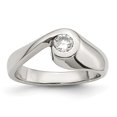 thumbnail image 1 of Stainless Steel CZ Ring 7 Size, 1 of 7