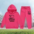 thumbnail image 4 of FUZHIQ Kids Tracksuit Shorts Kids Hoodie and Sweatpants Set Patchwork Thermal Hoodie and Sweatpants Fall Winter Little Boys Winter Outfit, 4 of 5