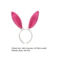 thumbnail image 3 of Diademas Lindas Con Orejas Conejito Pascua para Cosplay Tocados Mujeres Y Niñas (+ Rosa) Blanco Rojo, 3 of 3