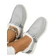 thumbnail image 1 of UKAP Zapatos De Lona Informales De Ancho Ancho Para Mujer Mocasines Transpirables Antideslizantes Planos De Verano, 1 of 5