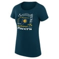 thumbnail image 2 of Women's G-III 4Her by Carl Banks Navy Indiana Pacers Super-Slim Fit Lightweight Team Name Collage Graphic T-Shirt, 2 of 3