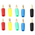 thumbnail image 2 of Brass Gold Plated Connector, 30Vac-60Vdc  Banana Plug Standard Size With Multiple Colors For 2.5mm Socket, 2 of 8