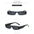thumbnail image 2 of WTOBBY European Retro Square Sunglasses, Small Frame Vintage Design for Street Photography, Polarized UV400 Lenses Unisex Classic Shades,Bright Black, 2 of 5