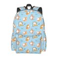 thumbnail image 2 of Disketp Corgi Dog 1 Mochila Escolar de Gran Capacidad y Peso Ligero, Mochila de Viaje Ideal para Escuela, Trabajo y Uso Diario, Cómoda y con Estilo, 2 of 8