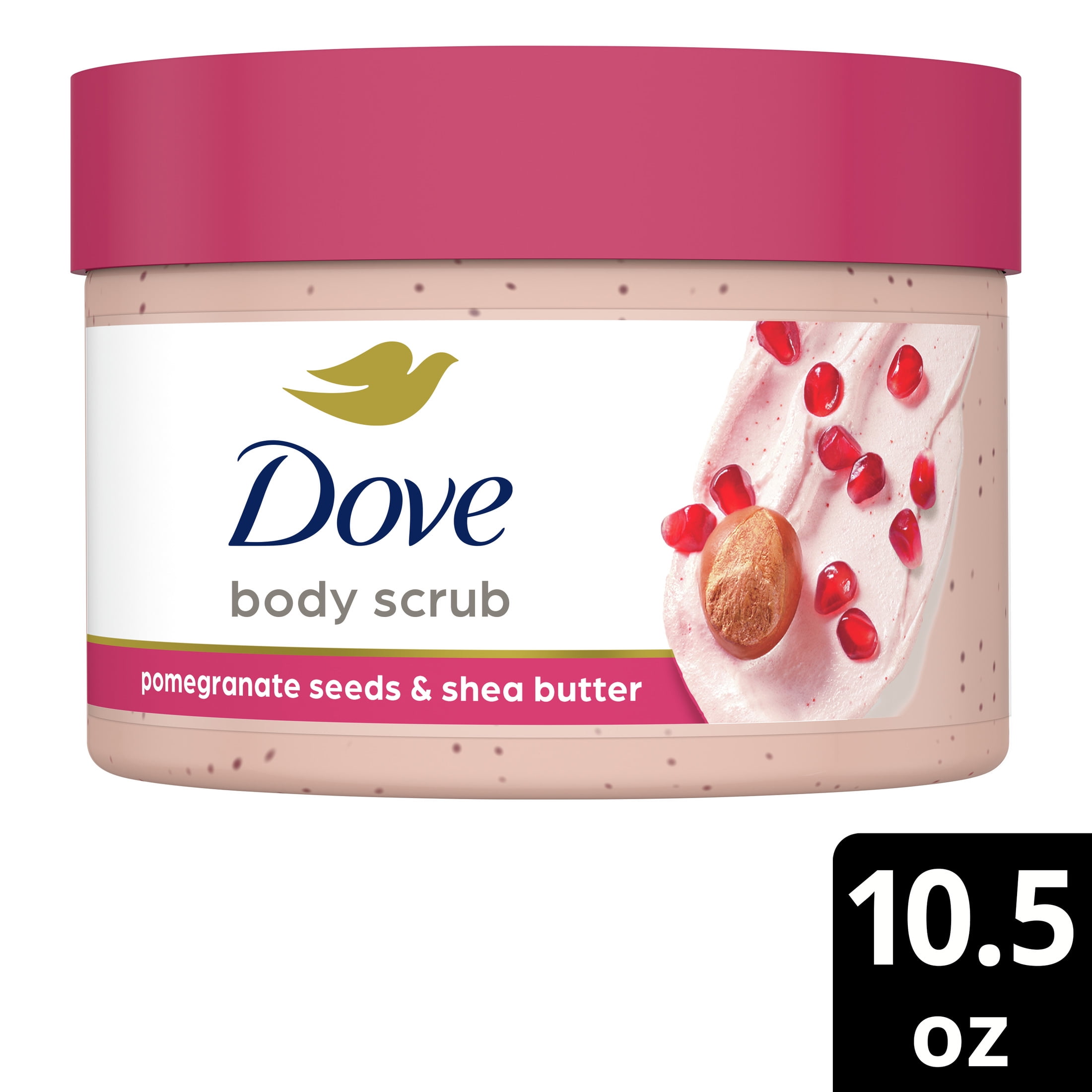 年末のプロモーション大特価！ Pomegranate Polish Body Exfoliating Dove Seeds Shea and 塩および代用塩