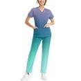 thumbnail image 6 of GXIPO Athletic Womens Scrub Sets V-Neck Scrub Top & Yogga Waistband Cargo Pants Nurse Uniform Tie Dye Workwear, 6 of 6