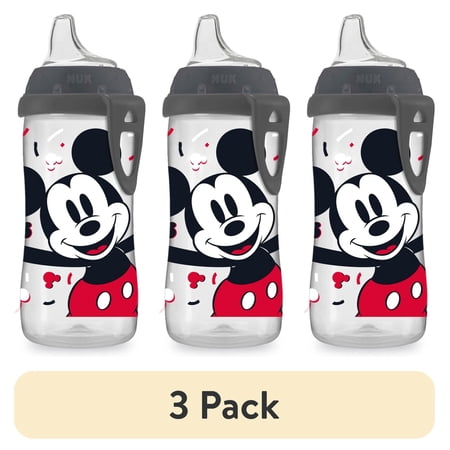 (3 pack) NUK First Choice Mickey Active Sippy Cup, 10 oz, 1 pack