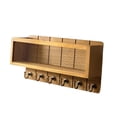 thumbnail image 3 of Organizador de correo con llavero para pared, estilo rústico, creativo, retro, de madera, para pasillo, entrada, apartamento., 3 of 4