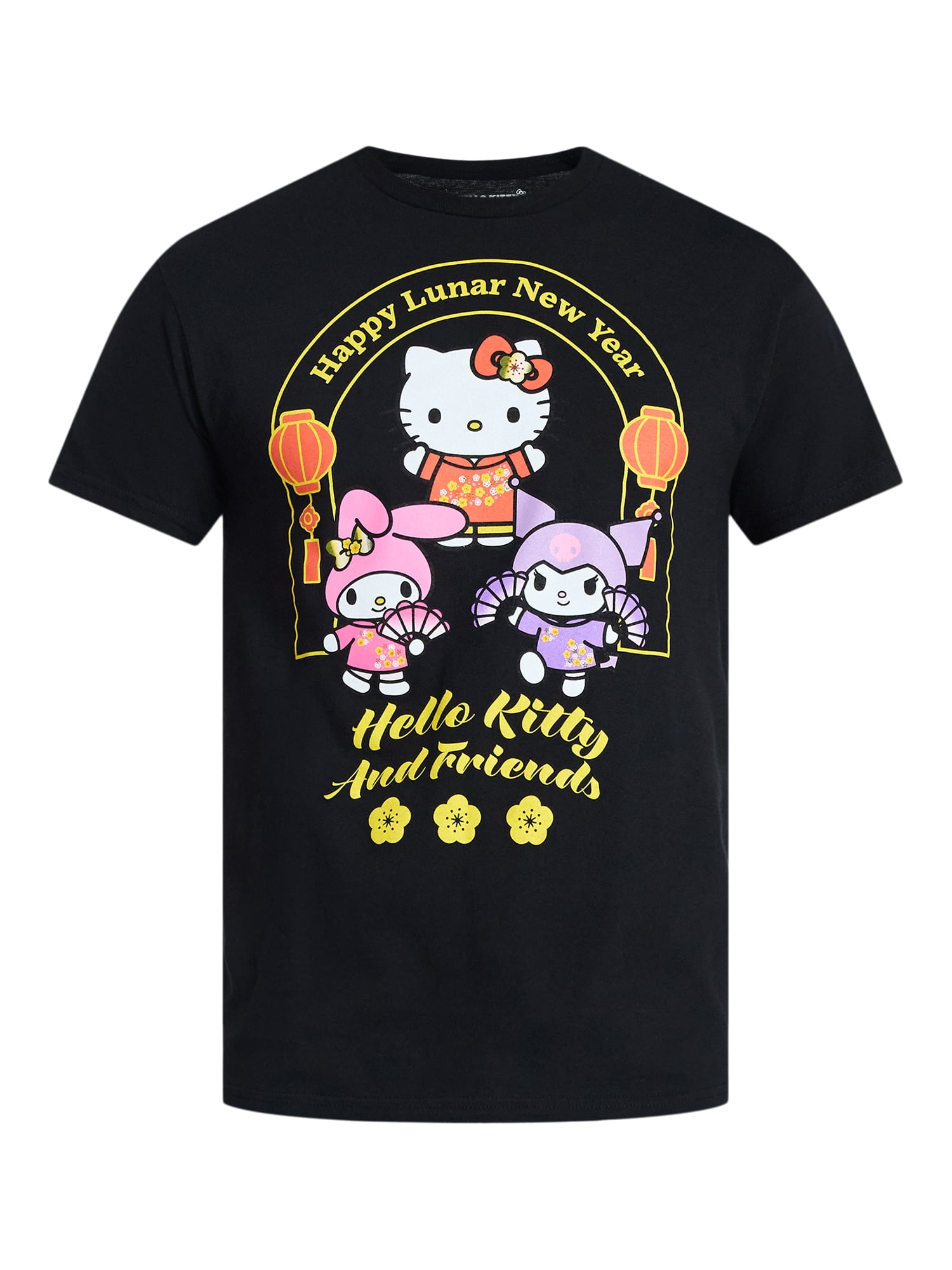 Hello Kitty Lunar New Year Men's and Big Men's Graphic Tee, Sizes S-3XL