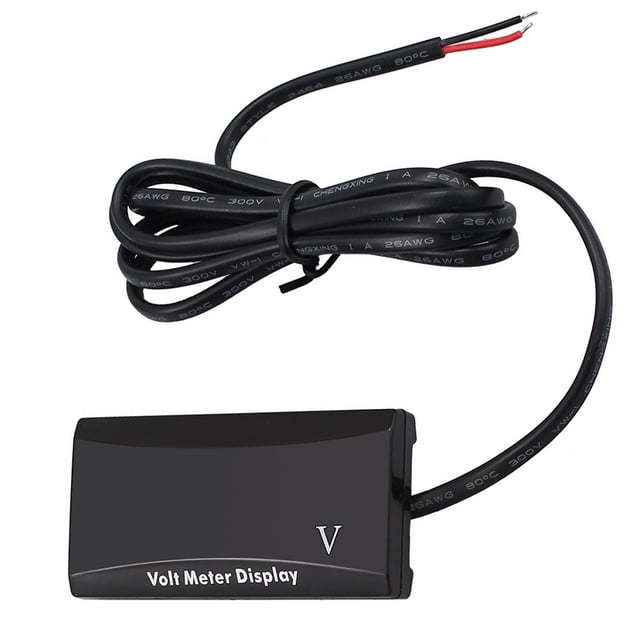 FOLOYORI Voltímetro LED Para Motorbike Con Pantalla Digital Resistente A Condiciones Climáticas