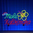 thumbnail image 3 of Handmadetneonsign Mele Kalikimaka Neon Sign, Hawaiian Christmas Lights Wall Art Decor, Bedroom Wall Decor, 3 of 5