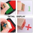 thumbnail image 3 of HERFIER Wooden Numbers Stamp Set for Kids and Teachers, 3 of 9