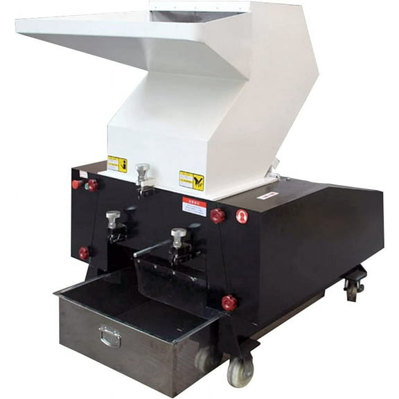 PreAsion 400 Electric Type Plastic Shredder White Multi-Function Rubber Grinding Machine Three-Phase 220V 7.5KW